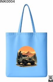 Off-Road Jeep Mountain Sunset Tote Bag