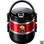 Mountain Jeep Adventure Insulated Double-Layer Lunch Box