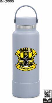 Motorcycle Skull Rider Insulated Stainless Steel Bottle - Image 11