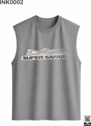 Super Safari Navy Blue Sleeveless Vest - Image 3