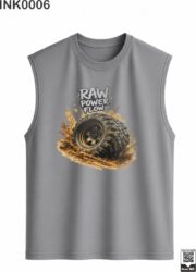 Raw Power Flow Brown Sleeveless Vest - Image 4