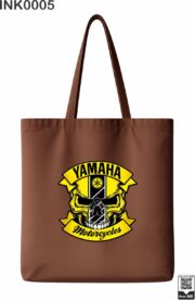 Yamaha Motorcycles Skull Emblem Tote Bag