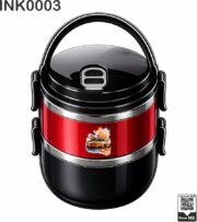 Orange Sports Car Insulated Double-Layer Lunch Box - Image 4