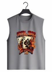 Fatal Odds Skull Cards Graphic Sleeveless Tank Top - Image 8