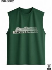 Super Safari Navy Blue Sleeveless Vest - Image 5