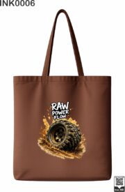 Raw Power Flow Off-Road Tire Tote Bag