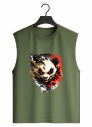 Inferno Panda Graphic Sleeveless Tank Top
