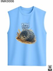 Raw Power Flow Brown Sleeveless Vest - Image 7