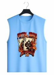 Fatal Odds Skull Cards Graphic Sleeveless Tank Top - Image 5