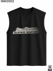 Super Safari Navy Blue Sleeveless Vest - Image 9