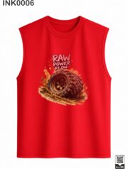 Raw Power Flow Brown Sleeveless Vest - Image 9