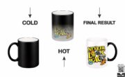 Never Look Back Skeleton Skater Heat-Changing Magic Coffee Mug