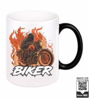 Flaming Biker Magic Coffee Mug