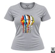 Abstract Colorful Faces Women's T-Shirt - Image 8