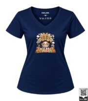 Blessed Mama Highland Cow Women's Red V-Neck T-Shirt - Image 7