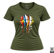 Abstract Colorful Faces Women's T-Shirt - Image 6
