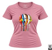 Abstract Colorful Faces Women's T-Shirt - Image 5
