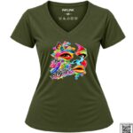 Be You Abstract Face Women's V-Neck T-Shirt