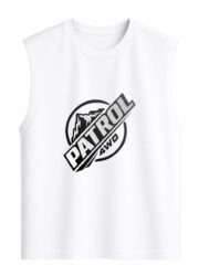 Patrol 4WD White Sleeveless Vest