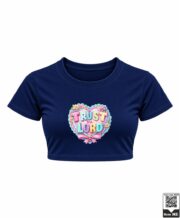 Trust The Lord Pastel Heart Crop Top - Image 5