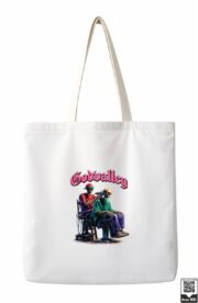 Godvalley Skeleton Barbershop Tote Bag - Image 3