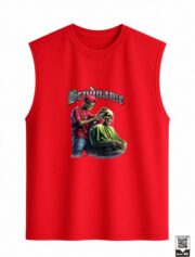 Brandname Skeleton Barber Sleeveless Vest - Image 3
