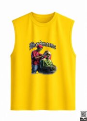 Brandname Skeleton Barber Sleeveless Vest - Image 4