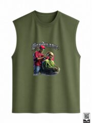 Brandname Skeleton Barber Sleeveless Vest - Image 7