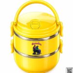 Godvalley Graphic Insulated Double-Layer Lunch Box