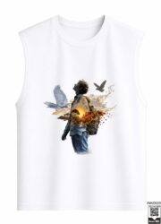 Surreal Explorer & Sunset Landscape Sleeveless Vest - Image 8