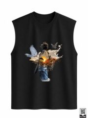 Surreal Explorer & Sunset Landscape Sleeveless Vest - Image 7