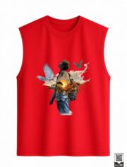 Surreal Explorer & Sunset Landscape Sleeveless Vest