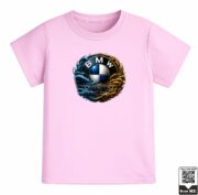 Kids BMW Abstract Dual-Element Graphic T-Shirt - Image 4