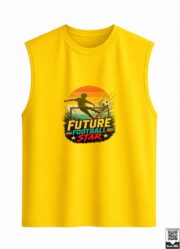 Future Football Star Retro Sunset Sleeveless Vest - Image 5