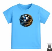 Kids BMW Abstract Dual-Element Graphic T-Shirt - Image 5