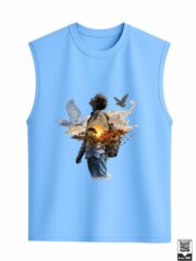 Surreal Explorer & Sunset Landscape Sleeveless Vest - Image 5