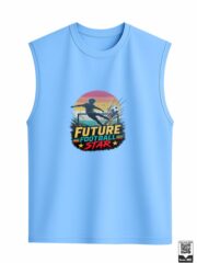 Future Football Star Retro Sunset Sleeveless Vest - Image 6