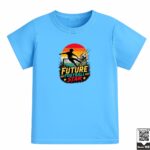 Kids Future Football Star Retro Graphic T-Shirt