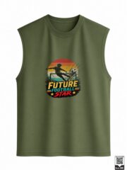 Future Football Star Retro Sunset Sleeveless Vest - Image 7