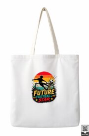 Future Football Star Retro Soccer Tote Bag - Image 9