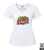 Be Salty Matthew 5:13 Women's Red V-Neck T-Shirt - Image 8