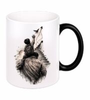Father and Son Reaching for the Sky Heat-Changing Magic Coffee Mug - Image 2