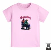 Kids Godvalley Skeleton Barber Graphic T-Shirt - Image 2