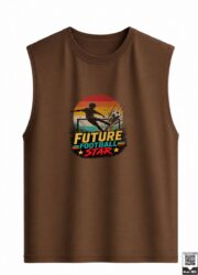 Future Football Star Retro Sunset Sleeveless Vest - Image 10