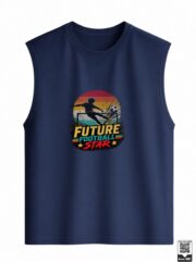 Future Football Star Retro Sunset Sleeveless Vest - Image 11
