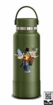 Surreal Sunset Traveler Double-Wall Stainless Steel Water Bottle - Image 5