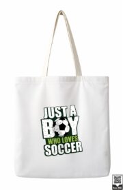 Just A Boy Who Loves Soccer Tote Bag - Image 3