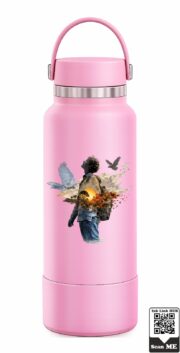 Surreal Sunset Traveler Double-Wall Stainless Steel Water Bottle - Image 8