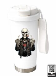 Rebellious Biker Skeleton Stainless Steel Travel Mug - Image 10