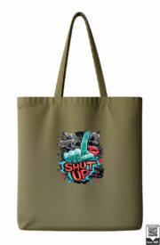 Shut Up Graffiti Hand Pop Art Tote Bag